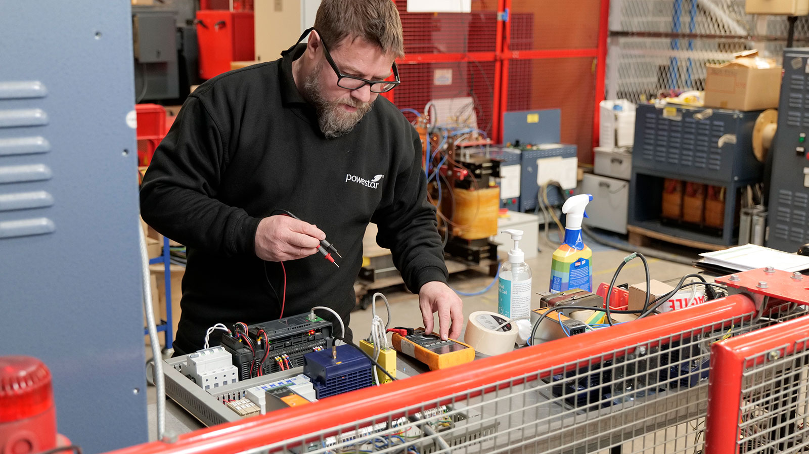 Technician working on Powerstar technology