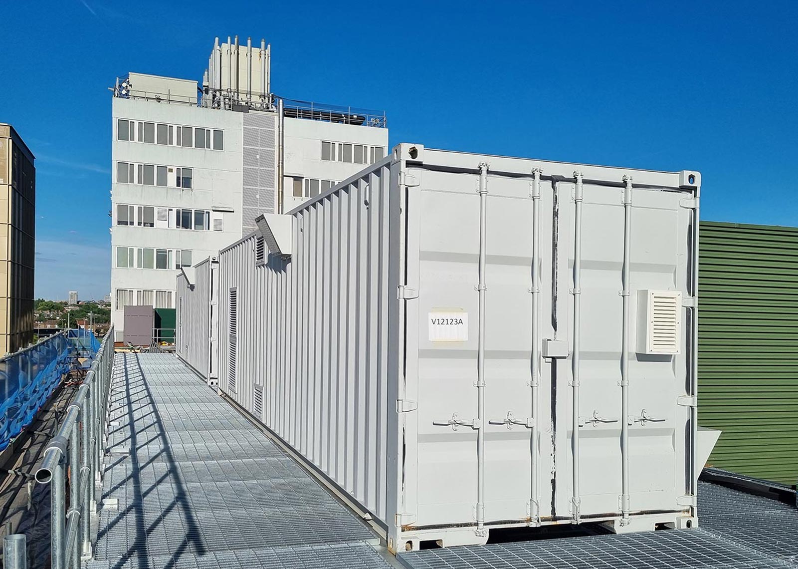 Powerstar BESS in situ on building