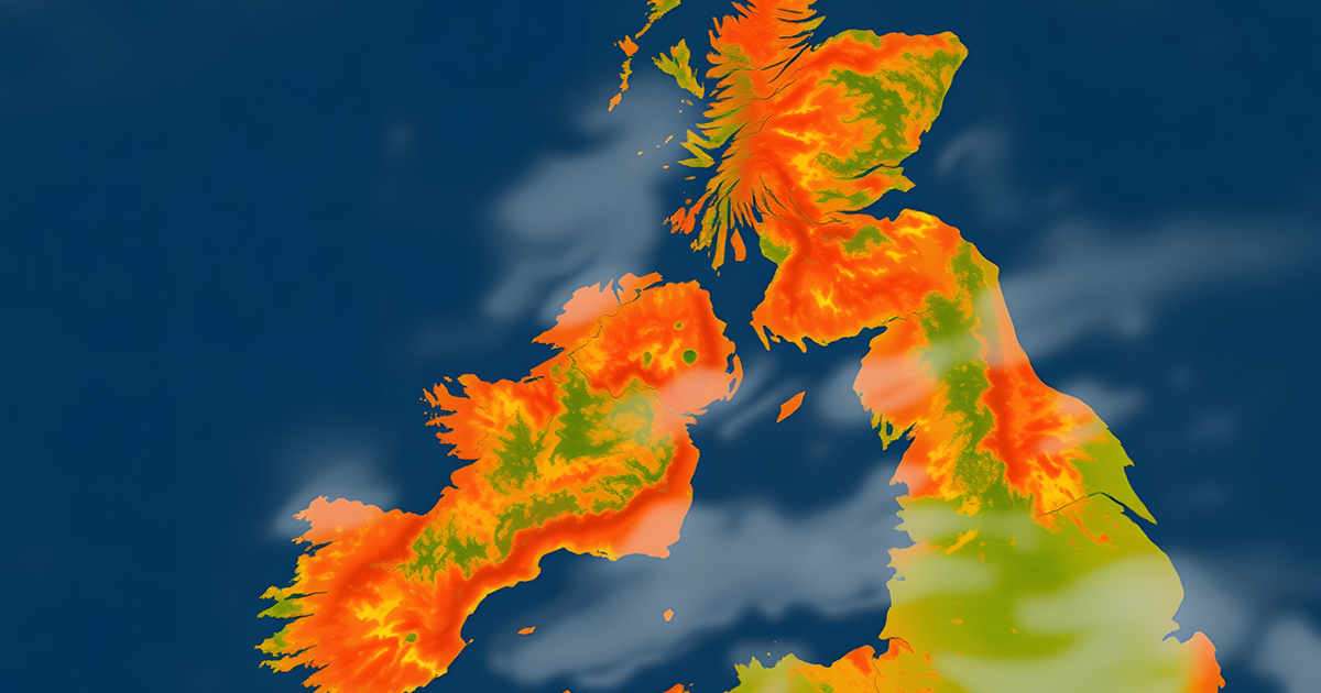 heatwave uk map energy resilience